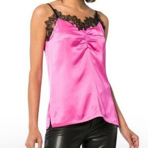 Helmut Lang Sleeveless Lace Trim Cami Slip Top Size XS